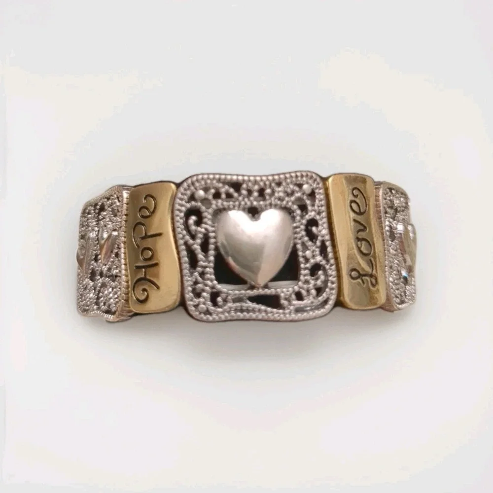 Pre-owned 1 Corinthians‎ 13 Faith Hope Love Stretch Bracelet Christian Scripture